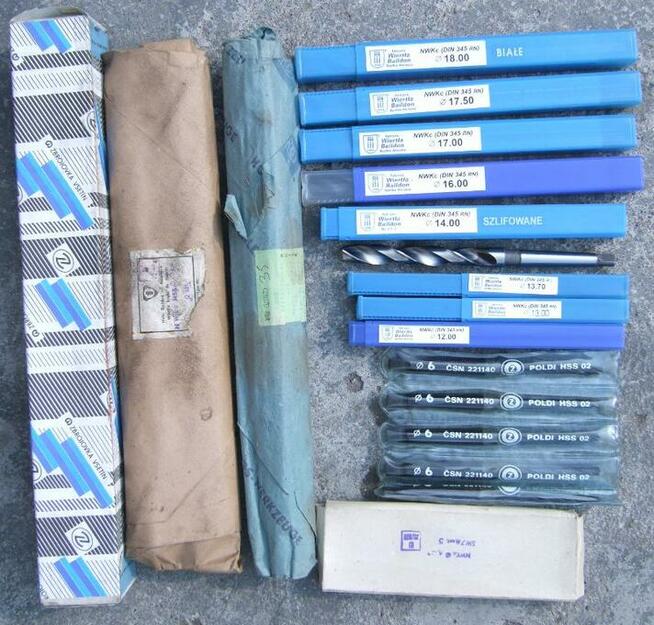 WIERTŁO DO METALU NWKc 8 HSS MK1 DIN 345 Krajowe BHH BAILDON