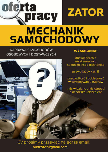 PRACA - Mechanik samochodowy