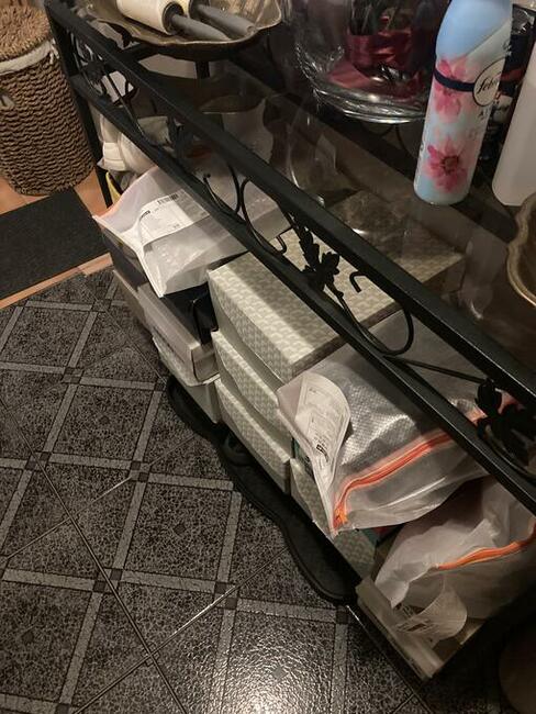 Polka metalowi szklana