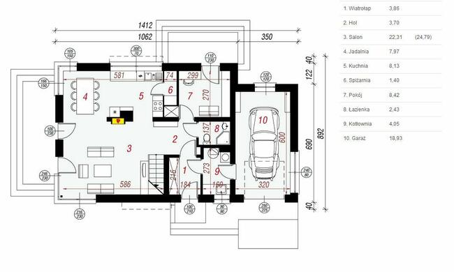 Funkcjonalny dom jednorodzinny
