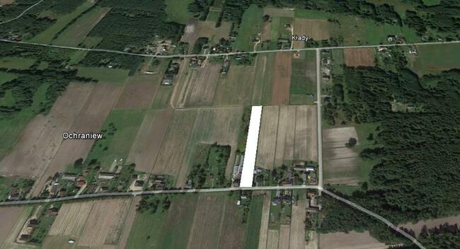 Działka budowlana z małym domkiem 61 ar Dionizów