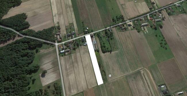 Działka budowlana z małym domkiem 61 ar Dionizów