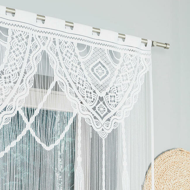 Modne firany typu Makrama, sklep z firanami, firana makarony