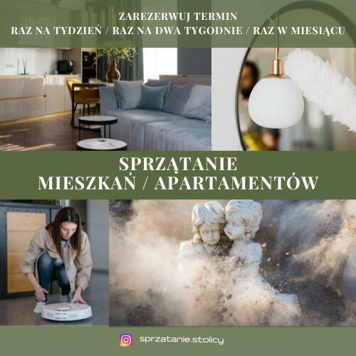 Sprzątanie mieszkań, domów, apartamentów Warszawa