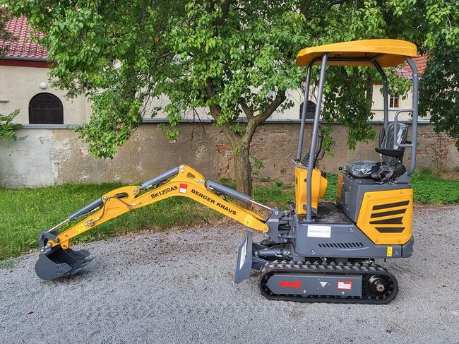 Mini Koparka Berger Kraus BK1250AS skrętne ramie z łyżką