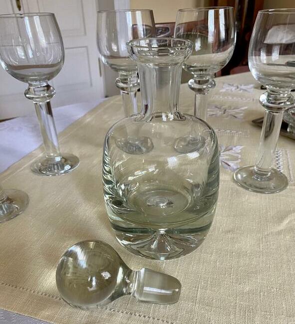 Karafka i 5 kielichów Krosno lata -70 te XX wieku