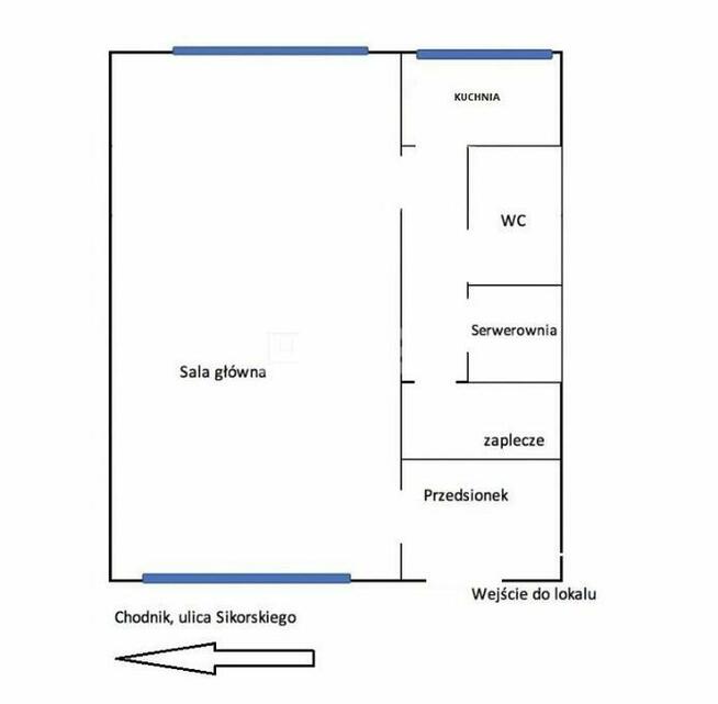 Lokal 88 mkw handlowo-usługowy w centrum Gorzowa
