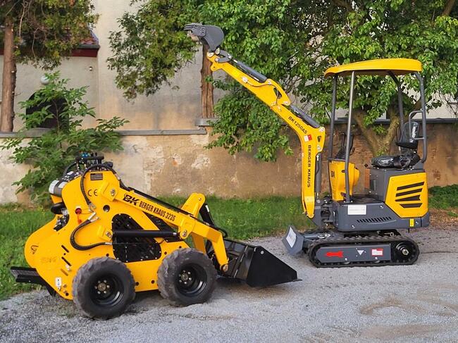 Mini Koparka Berger Kraus BK1250AS skrętne ramie z łyżką