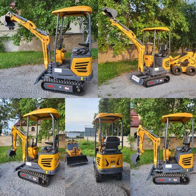 Mini Koparka Berger Kraus BK1250AS skrętne ramie z łyżką