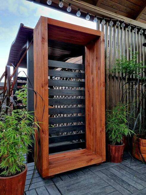 Stojak na drewno kominkowe opałowe 3D, 80 x 40 x 160cm