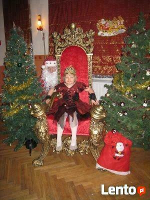 Tron złoty fotel, Tron dla Świętego Mikołaja, tron dla Miss