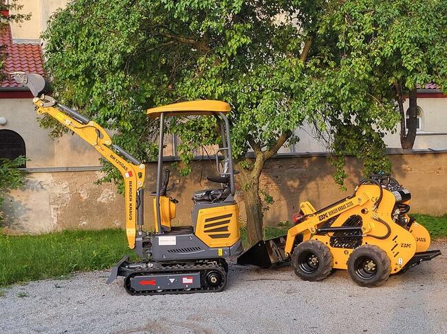 Mini Koparka Berger Kraus BK1250AS skrętne ramie z łyżką