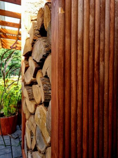 Stojak na drewno kominkowe opałowe 3D, 80 x 40 x 160cm