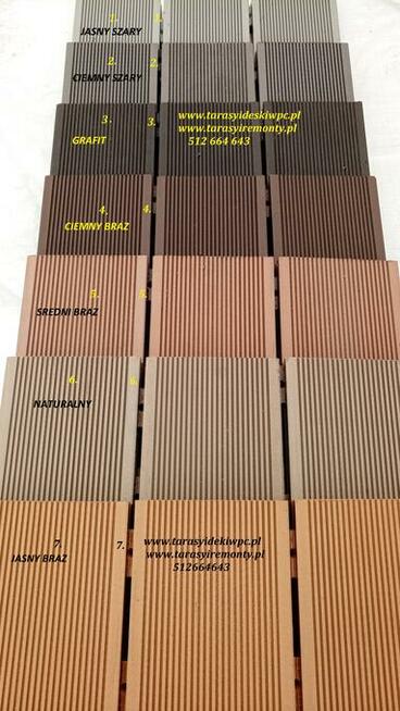 deski tarasowe kompozytowe wpc tarasy balkony montaz