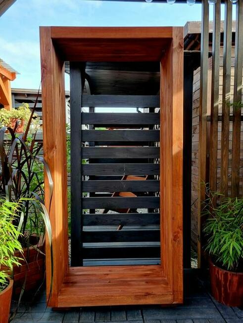 Stojak na drewno kominkowe opałowe 3D, 80 x 40 x 160cm