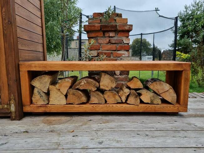 Stojak na drewno kominkowe 3D, poziomy 45 x 40 x 120cm