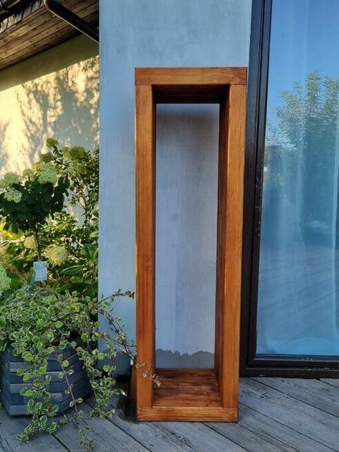 Stojak na drewno kominkowe 3D pionowy, 45 x 40 x 140cm