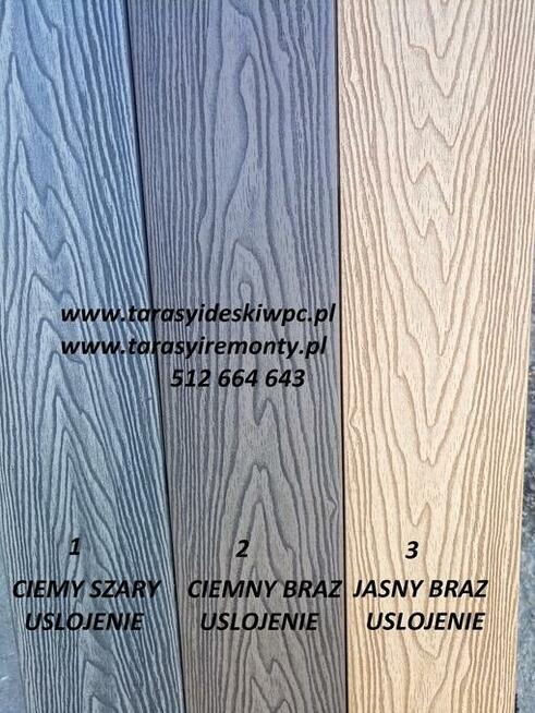deski tarasowe kompozytowe wpc tarasy balkony montaz