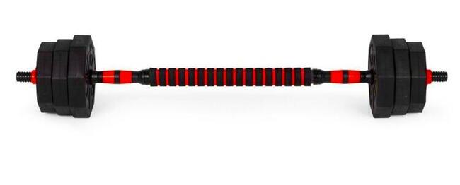 ZESTAW HANTLE HANTELKI CIĘŻARKI REGULOWANE 2x10kg FITNESS