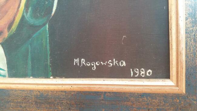 Obraz, kopia : Dama z gronostajem - akwarela