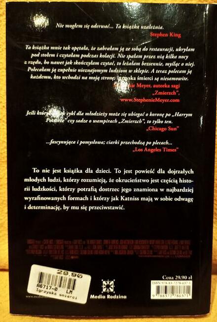 Książka - Igrzyska śmierci - S. Collins