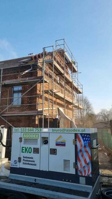 Piaskowanie, Sodowanie elewacji - oczyszczanie mobilnie