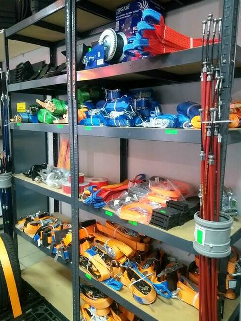 Części do przyczep, lawet, Lampy, Zaczepy, Koła, Pasy