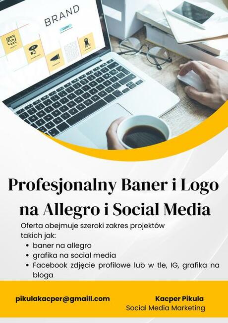 Profesjonalne Banery i Logo na Allegro Facebooka Instagrama