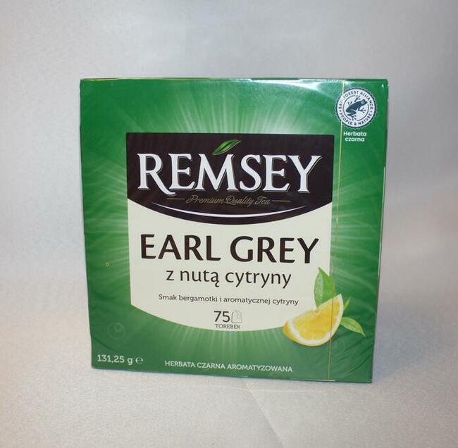 Herbata Remsey 75 t. z nutą cytryny earl grey strong english