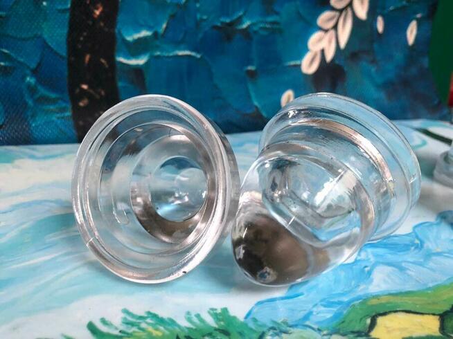 Stożek szklany do świec długich i tealight (4 sztuki)