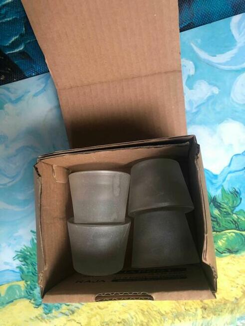 Świecznik szklany 2 w 1 (4 sztuki)