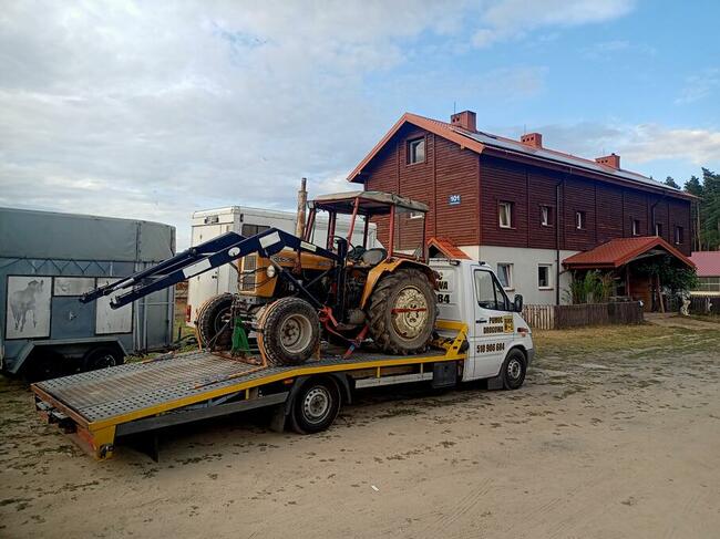 Pomoc drogowa Olsztynek S7 Laweta Holowanie Transport 24/7