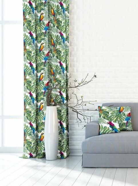 Papugi D-56, tkanina dekoracyjna, tapicerska