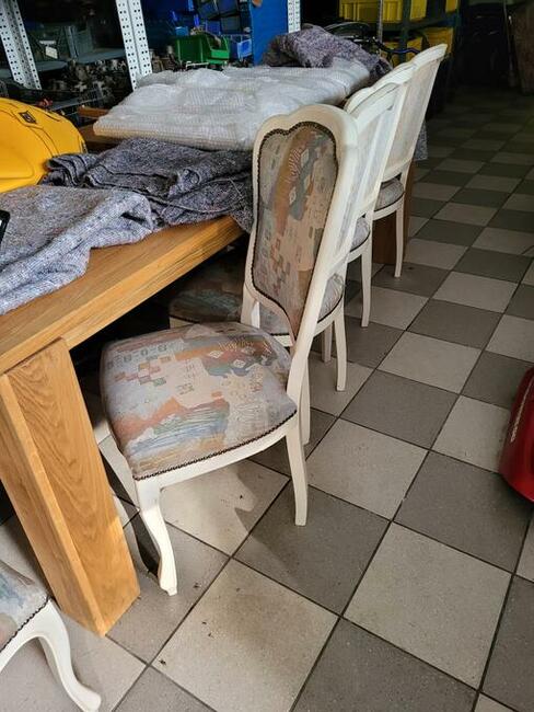 krzesła 6 szt , piękne stylowe białe
