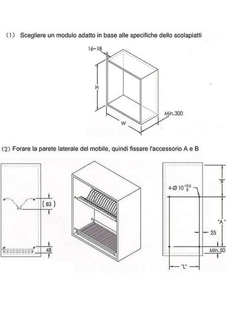 Suszarka do naczyń szafkowa 60cm