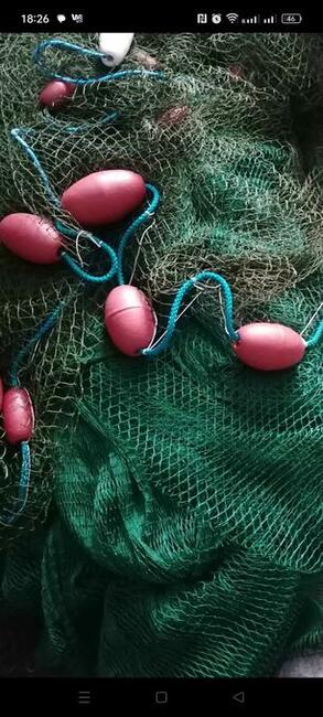 Sprzedaż sieci rybackich, sieci szyte ręcznie.