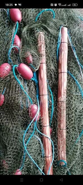 Sprzedaż sieci rybackich, sieci szyte ręcznie.