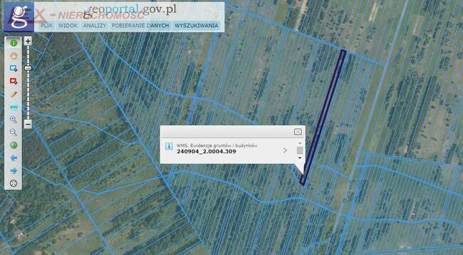 Działka rolna Gęzyn gm. Poraj