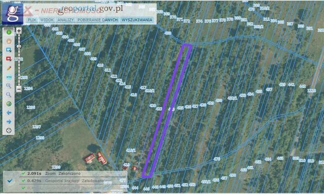Działka rolna Gęzyn gm. Poraj