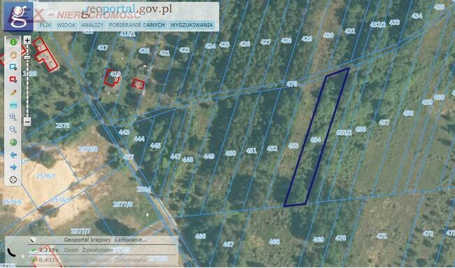 Działka rolna Gęzyn gm. Poraj