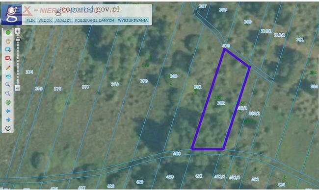 Działka rolna Gęzyn gm. Poraj