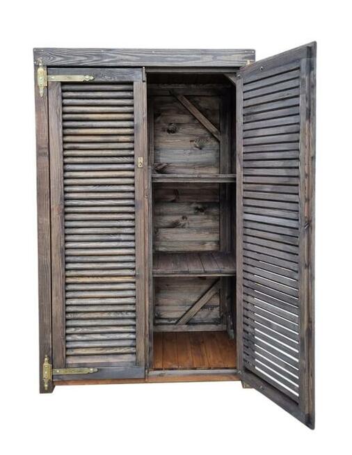 Szafa ogrodowa drewniana, szafa drewniana do ogrodu, schowek