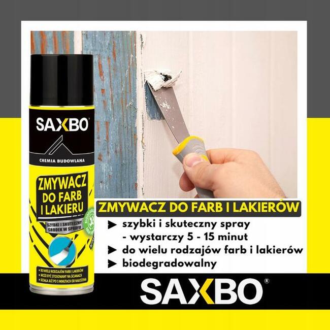 Zmywacz do farb i lakierów w sprayu - 400ml - Saxbo 38zł