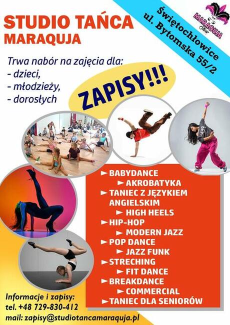 studio tańca świętochłowice taniec dzieci nauka akrobatyka