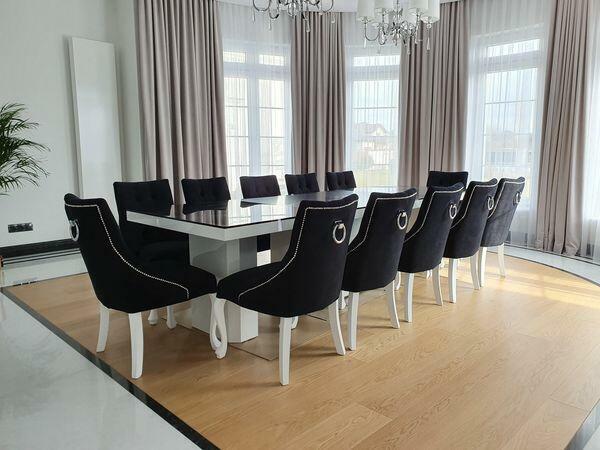 Krzesło tapicerowane Krzesła butelkowa zieleń Producent