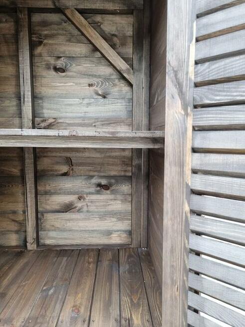 Szafa ogrodowa drewniana, szafa drewniana do ogrodu, schowek