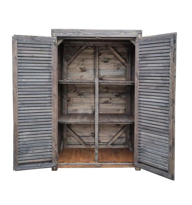 Szafa ogrodowa drewniana, szafa drewniana do ogrodu, schowek