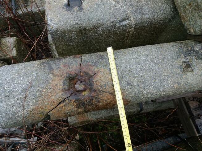 Kraweżniki stare drogowe/schody granitowe