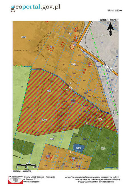 Sprzedam działkę budowlaną 1101 m2 ,Łomianki- Dąbrowa