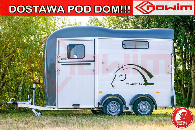 Przyczepa do koni Touring XL dla dużych koni końska dwukonna